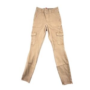Spanx Stretch Twill Ankle Cargo‎ Pants Women's Medium Honey Glow 20311Q